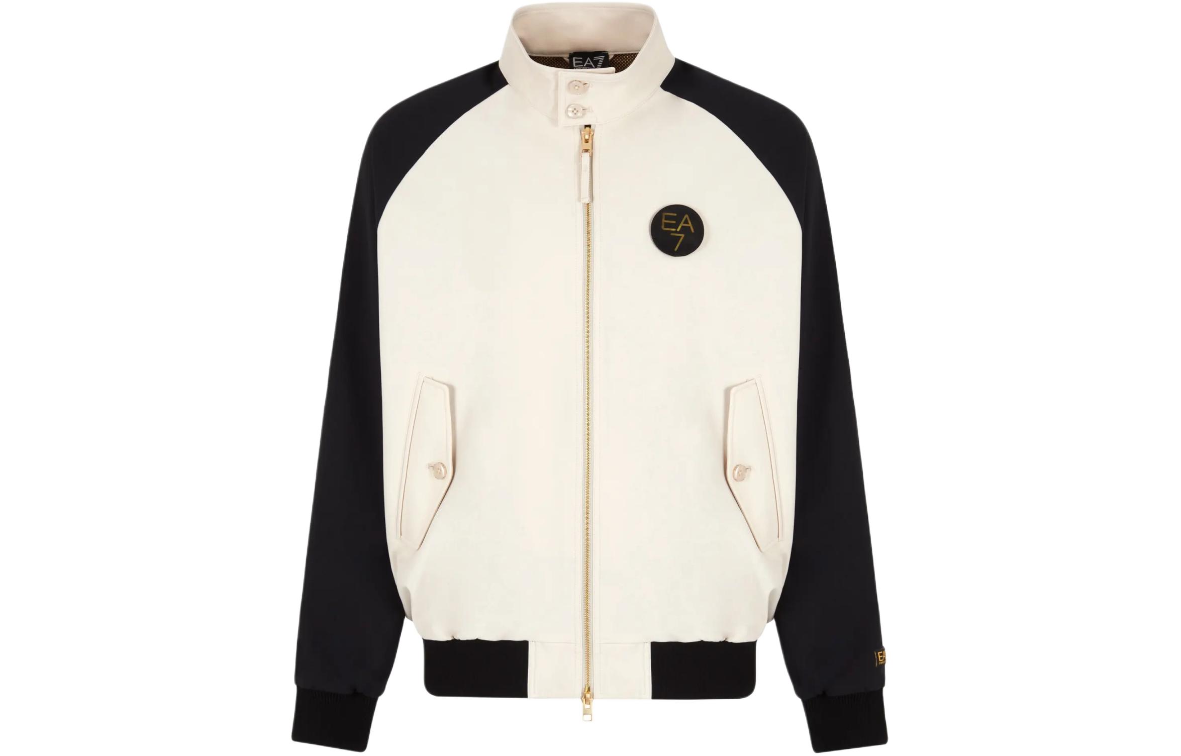 Emporio Armani EA7 SS24 Logo Print Colorblock Jacket for Men - Multicolor 3DPB14-PNFRZ-1946