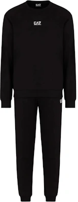 Emporio Armani EA7 SS24 Logo Print Crewneck Sweatshirt Set Black Fashion 8NPV66-PJVTZ-1200 Buy Emporio Armani EA7 SS24 Logo Print Crewneck Sweatshirt Set Black Fashion 8NPV66-PJVTZ-1200