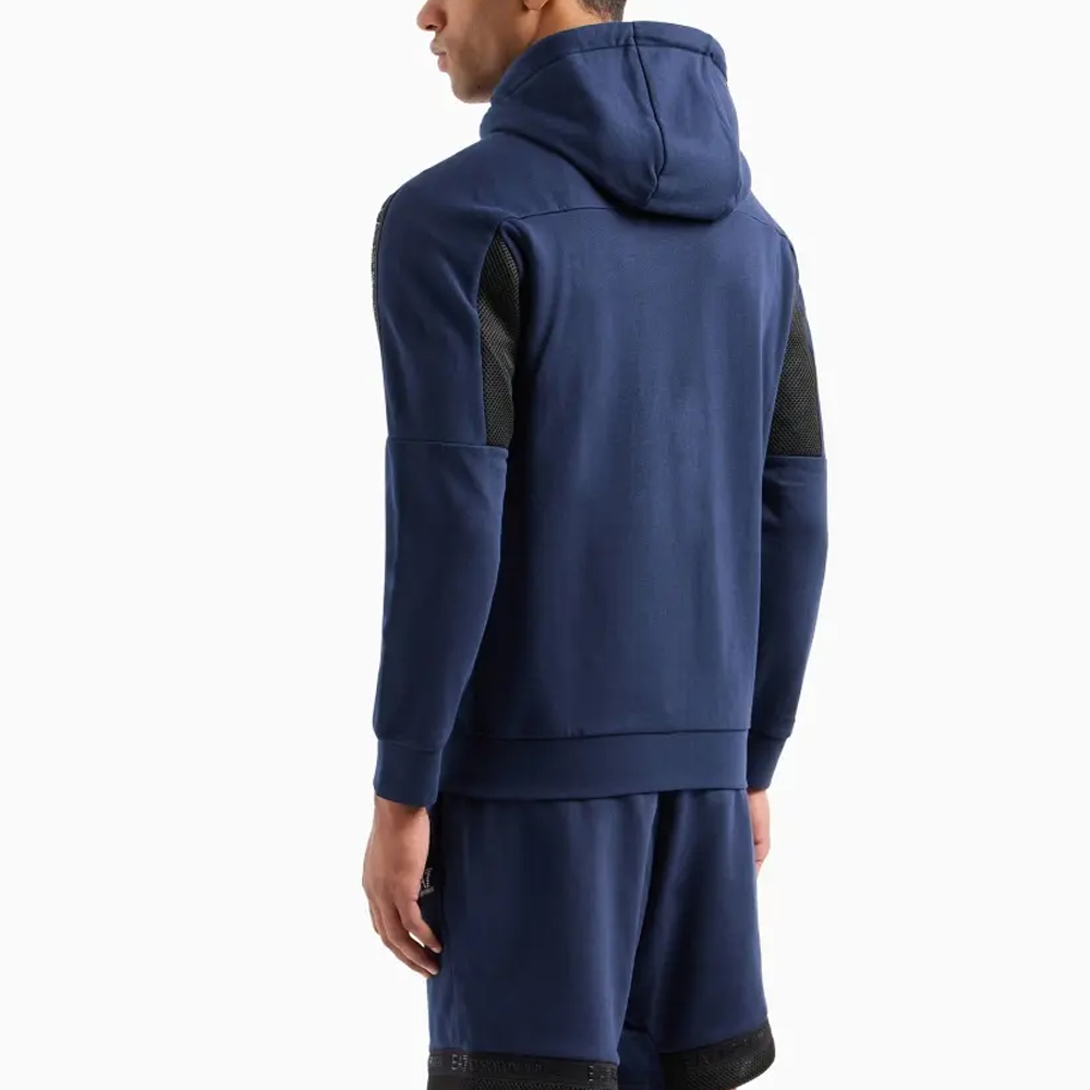 Emporio Armani EA7 SS24 Logo Print Hoodie with Zipper and Drawstring for Men 3DPM88-PJEQZ-0923 圖 11