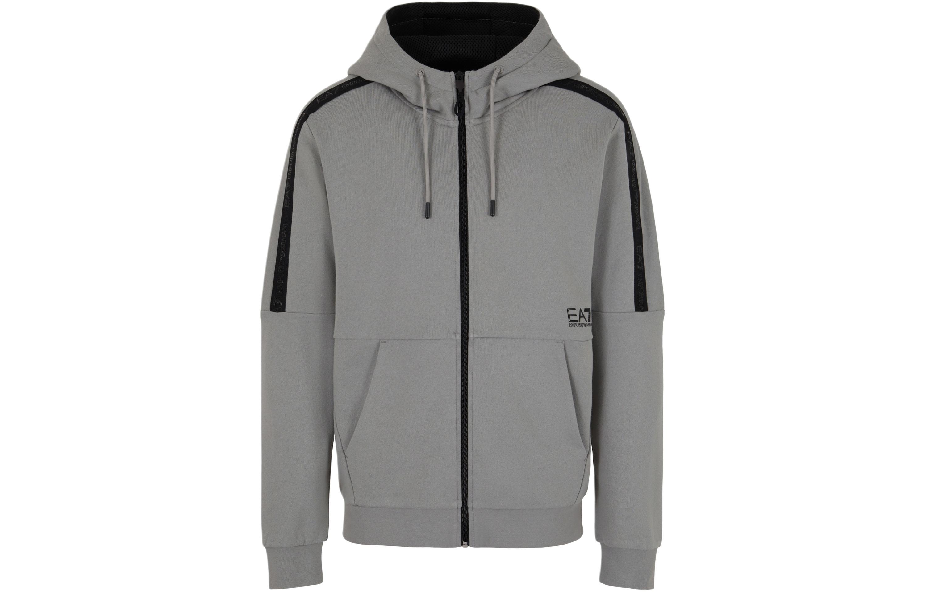 Emporio Armani EA7 SS24 Logo Print Hoodie with Zipper and Drawstring for Men 3DPM88-PJEQZ-0923 圖 2