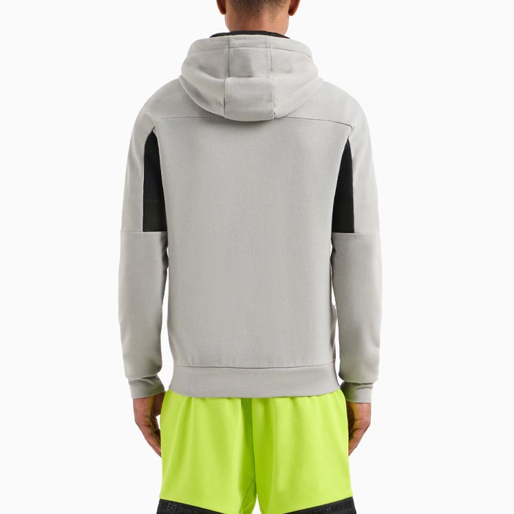 Emporio Armani EA7 SS24 Logo Print Hoodie with Zipper and Drawstring for Men 3DPM88-PJEQZ-0923 圖 5