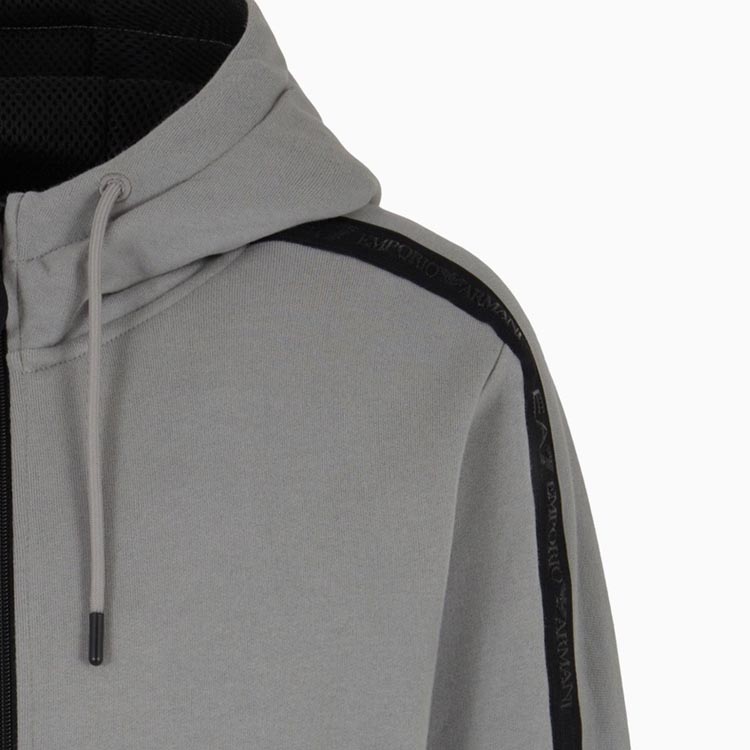 Emporio Armani EA7 SS24 Logo Print Hoodie with Zipper and Drawstring for Men 3DPM88-PJEQZ-0923 圖 8