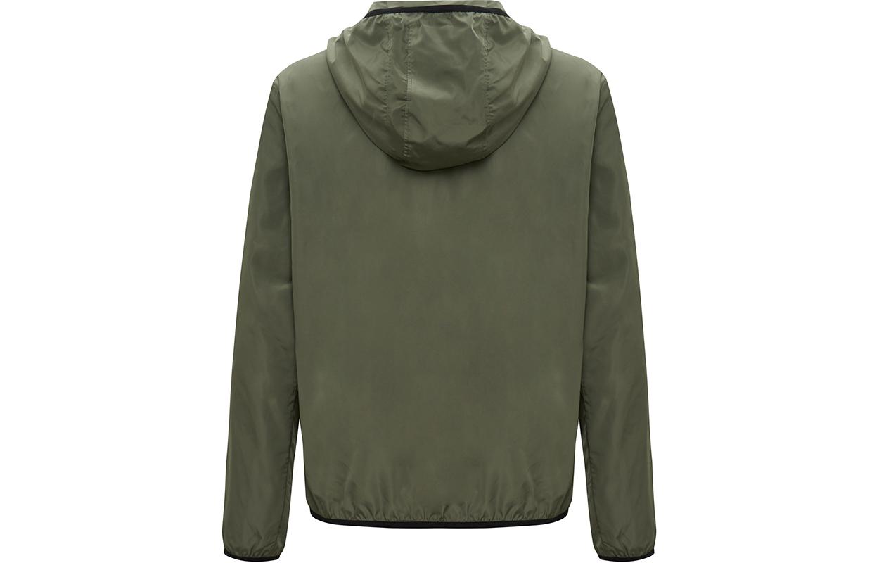 Lookbook Emporio Armani EA7 Jaket Hoodie Logo SS24 - Hijau Army 8NPB04-PNN7Z-1846