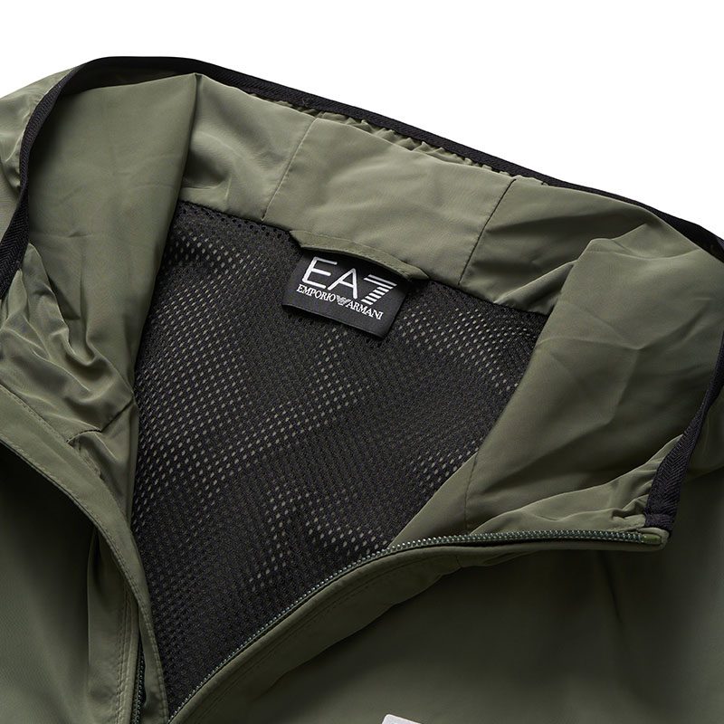 Sizing Emporio Armani EA7 Jaket Hoodie Logo SS24 - Hijau Army 8NPB04-PNN7Z-1846