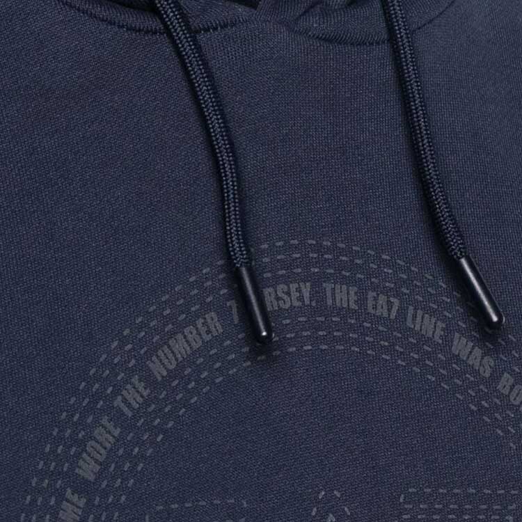 Emporio Armani EA7 SS24 Logo Print Navy Blue Hoodie for Men 3DPM65-PJTKZ-1554 圖 6