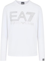 Emporio Armani EA7 SS24 Logo Print Slim-Fit Long Sleeve Tee Unisex White. 3DPT38-PJMUZ-1100 Emporio Armani EA7 SS24 Logo Print Slim-Fit Long Sleeve Tee Unisex White. 3DPT38-PJMUZ-1100