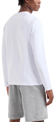 Emporio Armani EA7 SS24 Logo Print Slim-Fit Long Sleeve Tee Unisex White. 3DPT38-PJMUZ-1100 Purchase Emporio Armani EA7 SS24 Logo Print Slim-Fit Long Sleeve Tee Unisex White. 3DPT38-PJMUZ-1100
