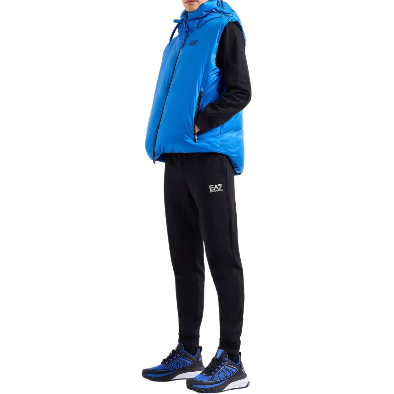 Purchase エンポリオアルマーニ EA7 ロゴプリント トラックジャケット & ジョガーセット ブラック 6DPV57-PJVRZ-1200