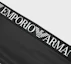 Sizing Emporio Armani EA7 男士黑色 SS24 徽標印花拉鍊連帽外套 3DTB11-TNBCZ-1200