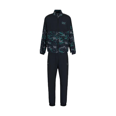 EMPORIO ARMANI EA7 SS24 Logo Print Zipper Long Sleeve Tracksuit Casual Wear 3DPV03-PNP6Z-1200