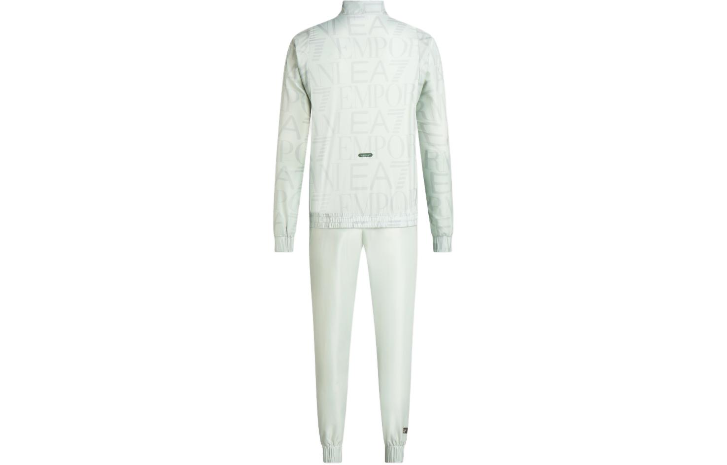 Lookbook EMPORIO ARMANI EA7 SS24 Logo Print Zipper Long Sleeve Tracksuit  Casual Wear 3DPV03-PNP6Z-1200