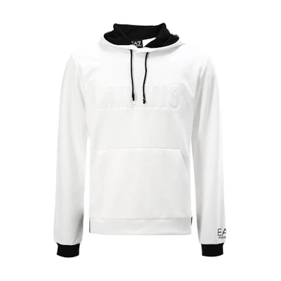 Emporio Armani EA7 Sweatshirt with Colorblock Logo Embroidery Design 6KPM78-PJBZZ-1100
