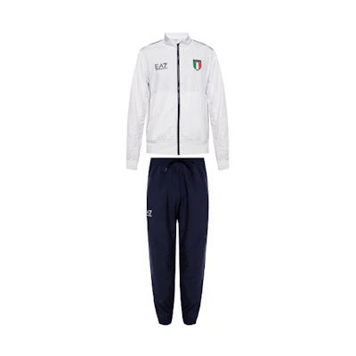 Emporio Armani EA7 White Blue Logo Tracksuit Set 6GPV79-PC01Z-21BE