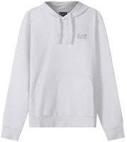 Emporio Armani EA7 White Cotton Logo Hoodie SS22 Collection 8NPM04-PJ05Z-0100 Emporio Armani EA7 White Cotton Logo Hoodie SS22 Collection 8NPM04-PJ05Z-0100