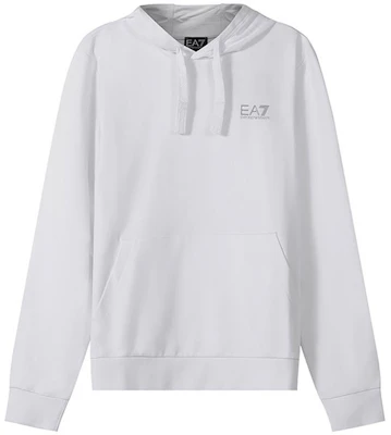 Emporio Armani EA7 White Cotton Logo Hoodie SS22 Collection 8NPM04-PJ05Z-0100 Buy Emporio Armani EA7 White Cotton Logo Hoodie SS22 Collection 8NPM04-PJ05Z-0100