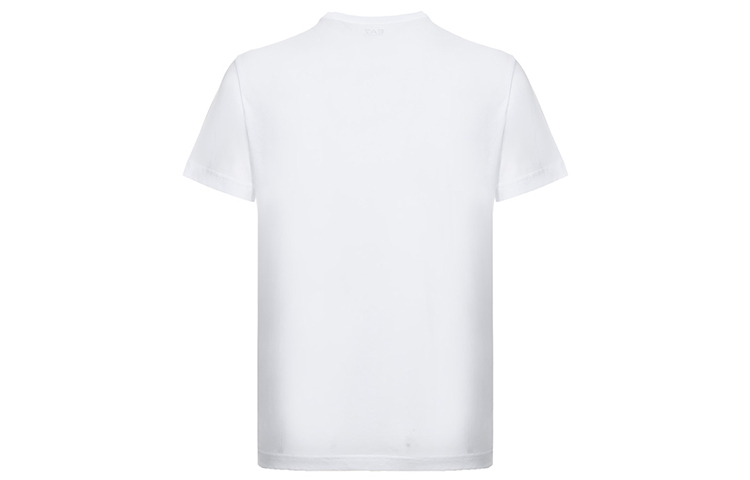 Lookbook エンポリオアルマーニ EA7 ホワイト コットン ロゴ プリント Tシャツ 8NPT10-PJNQZ-1100