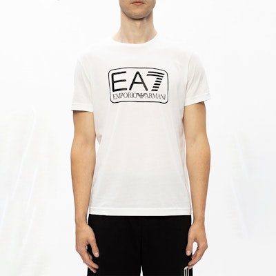 エンポリオアルマーニ EA7 ホワイト コットン ロゴ プリント Tシャツ 8NPT10-PJNQZ-1100 Shop エンポリオアルマーニ EA7 ホワイト コットン ロゴ プリント Tシャツ 8NPT10-PJNQZ-1100