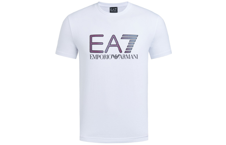 Emporio Armani EA7 White Crew Neck Knit T-Shirt 3HPT15-PJ02Z-1100