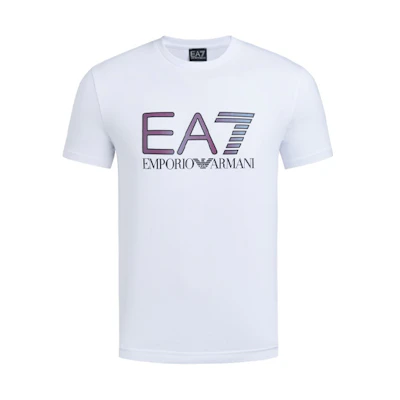 Emporio Armani EA7 White Crew Neck Knit T-Shirt 3HPT15-PJ02Z-1100