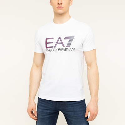 エンポリオアルマーニ EA7 ホワイト クルーネック ニット Tシャツ 3HPT15-PJ02Z-1100 Details for エンポリオアルマーニ EA7 ホワイト クルーネック ニット Tシャツ 3HPT15-PJ02Z-1100
