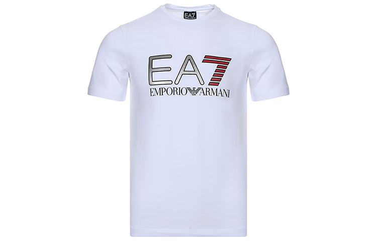 Order Emporio Armani EA7 白色圓領印花短袖T恤 3HPT05-PJ03Z-1100