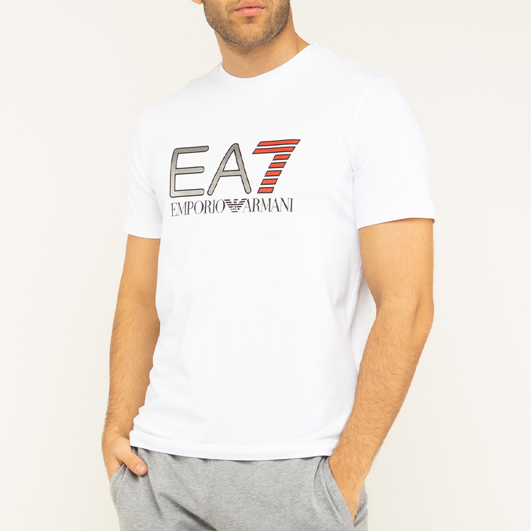 Purchase Emporio Armani EA7 白色圓領印花短袖T恤 3HPT05-PJ03Z-1100