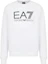 Buy Emporio Armani EA7 白色圓領徽標印花運動衫 3LPM54-PJEQZ-1100