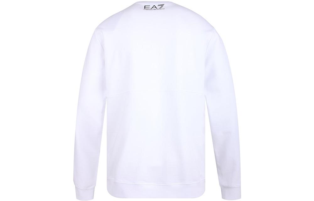 Lookbook 安普里奥阿玛尼EA7白色字母印花圆领卫衣 SS22 6KPM68-PJBWZ-1100