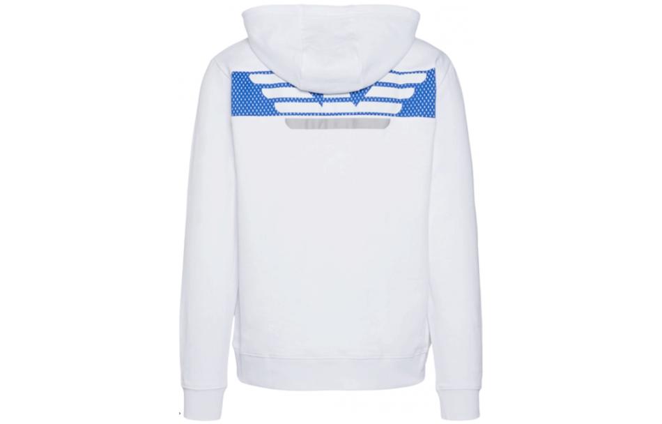 Emporio Armani EA7 White Hoodie with Eagle Logo and Letter Print 6LPM72-PJEQZ-1100 圖 3