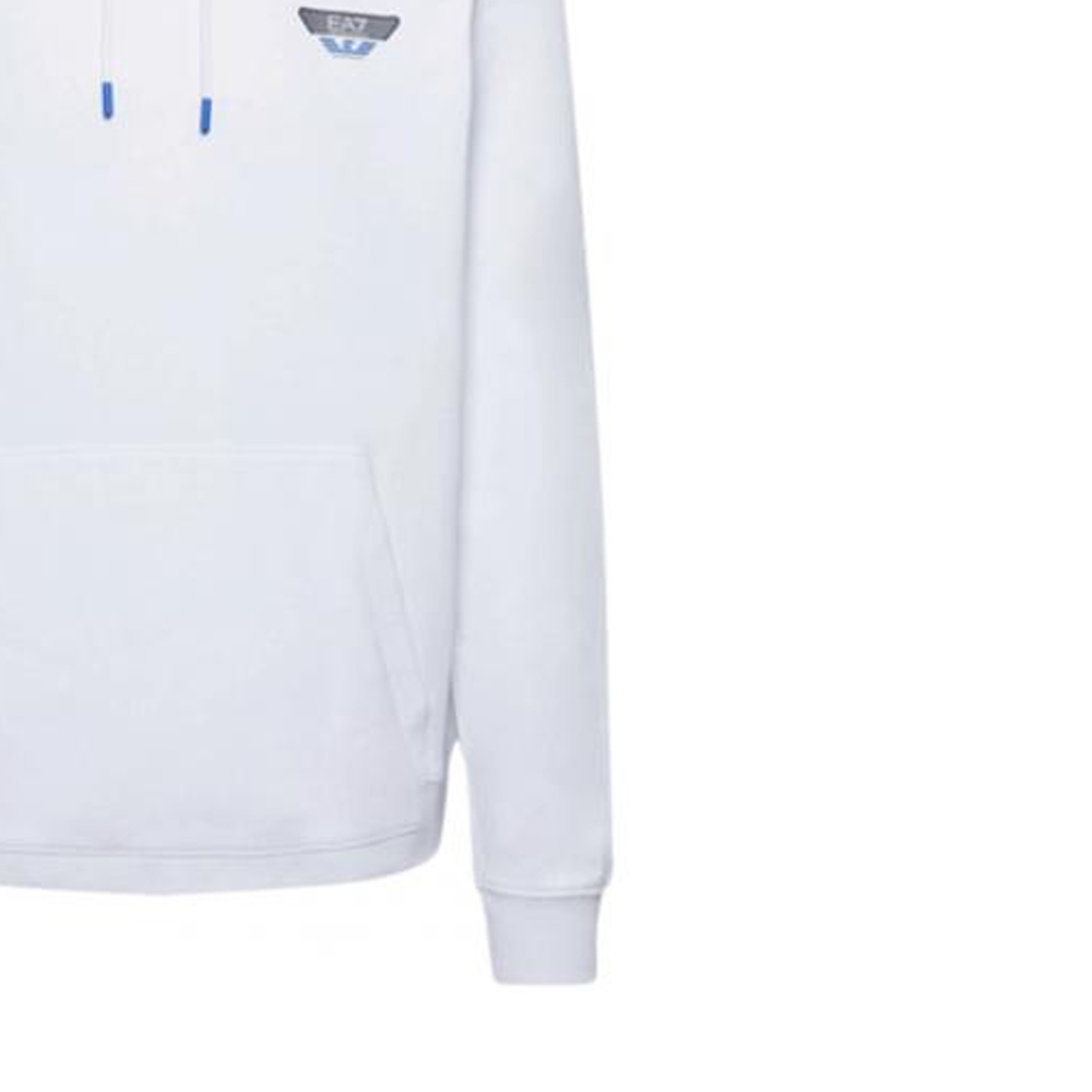 Emporio Armani EA7 White Hoodie with Eagle Logo and Letter Print 6LPM72-PJEQZ-1100 圖 8