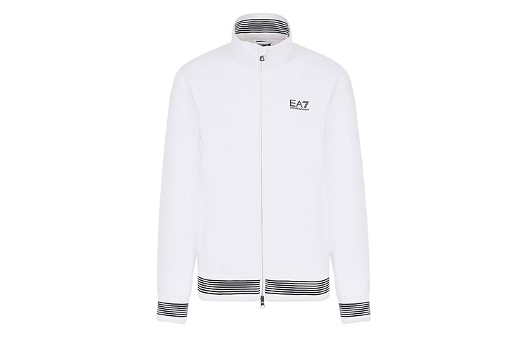 Emporio Armani EA7 White Letter Logo Jacket 3HPB28-PN27Z-1100