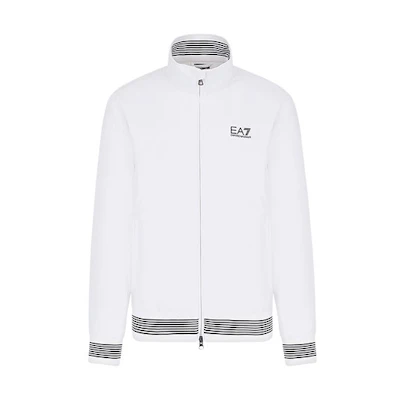 Emporio Armani EA7 White Letter Logo Jacket 3HPB28-PN27Z-1100