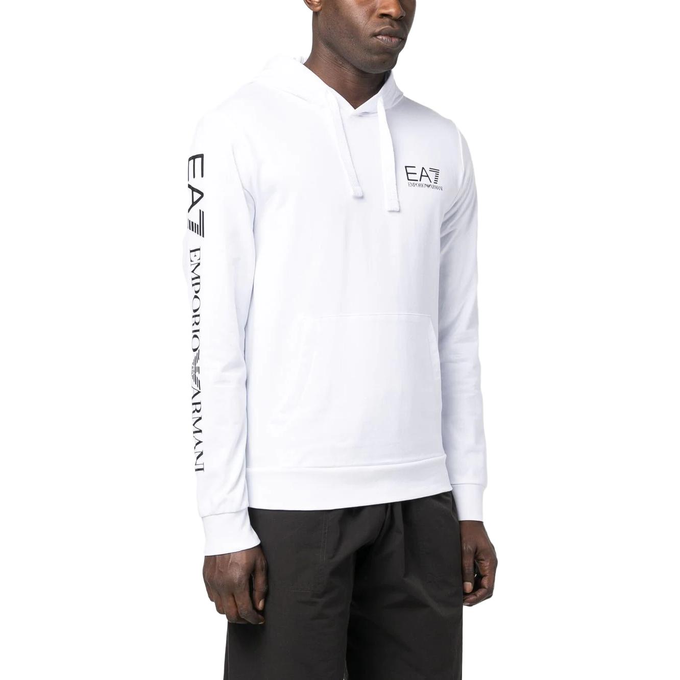 Emporio Armani EA7 White Logo Hoodie Long-Sleeve Sweater 8NPM18-PJ05Z-1101 圖 5