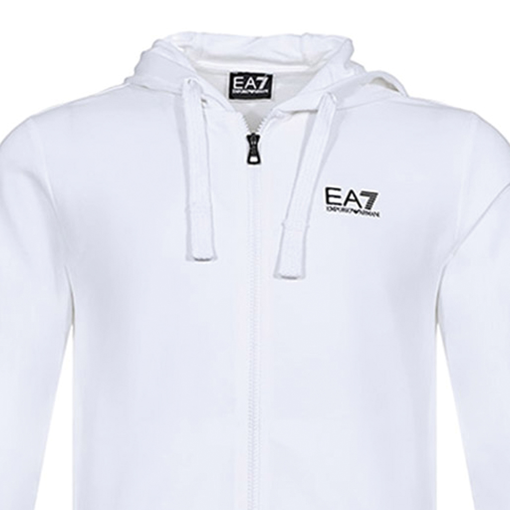 Emporio Armani EA7 White Logo Hoodie Zip-Up Jacket Sweatshirt 8NPM03-PJ05Z-1100 圖 7