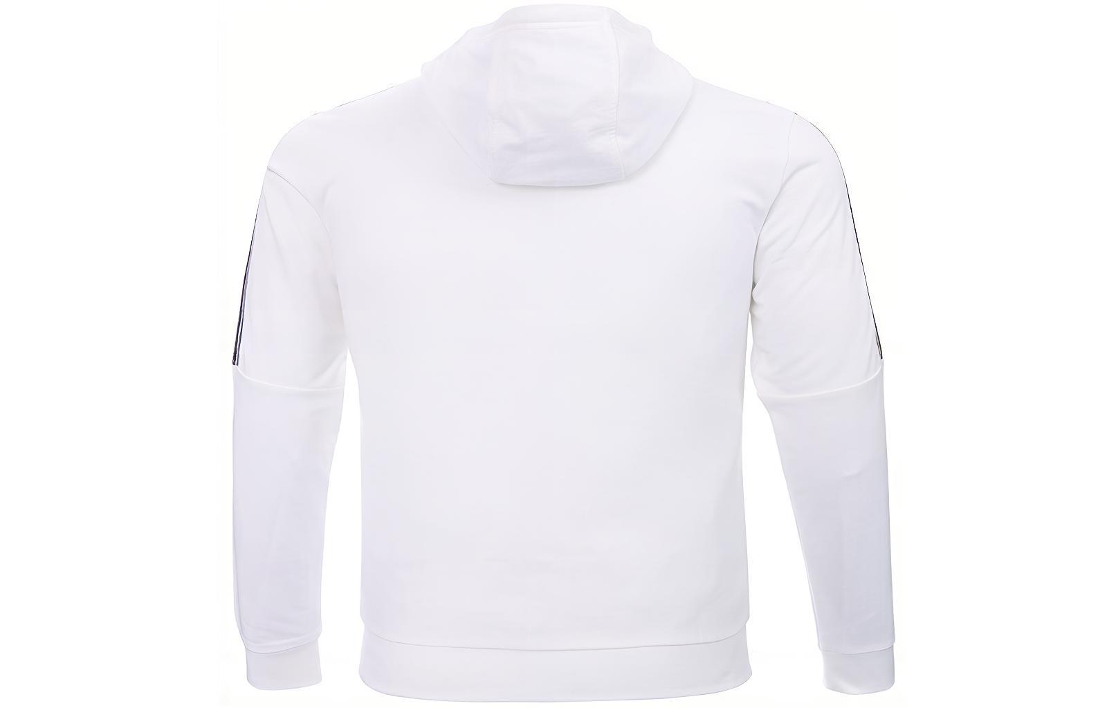 Lookbook Emporio Armani EA7 Jaket Sweatshirt Putih Logo Zip Kasual 3HPM24-PJ05Z-1100