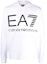 Buy EMPORIO ARMANI EA7 White Logo Print Hoodie with Long Sleeves. 6KPM69-PJBWZ-1100