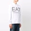 Shop EMPORIO ARMANI EA7 White Logo Print Hoodie with Long Sleeves. 6KPM69-PJBWZ-1100