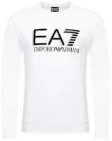 Emporio Armani EA7 White Logo Print Pullover Sweatshirt 3HPM60-PJ05Z-1100 Emporio Armani EA7 White Logo Print Pullover Sweatshirt 3HPM60-PJ05Z-1100