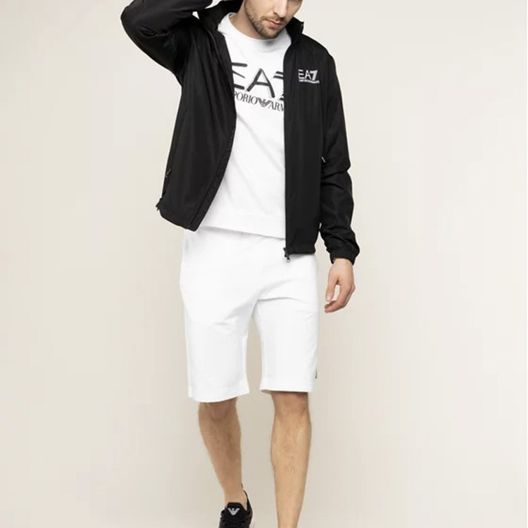 Purchase 埃莫里奥阿玛尼EA7白色标志印花套头衫 3HPM60-PJ05Z-1100