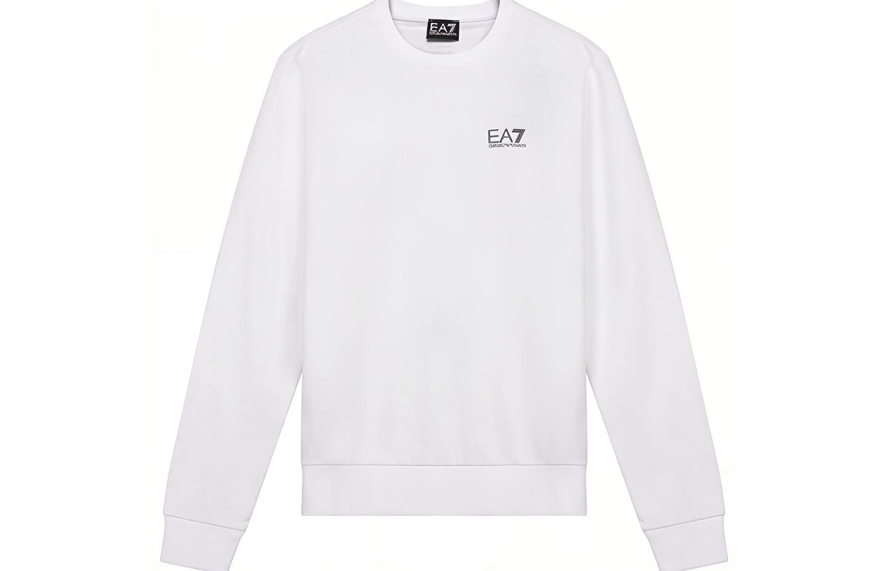 Emporio Armani EA7 White Pullover Sweatshirt 8NPM52-PJ05Z-1100