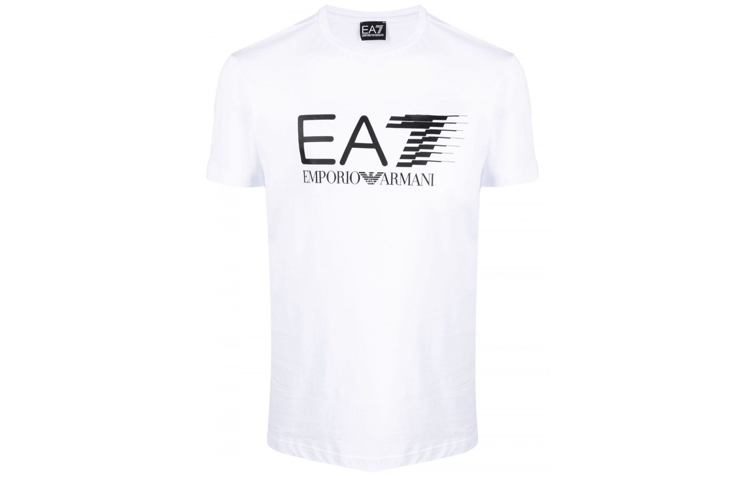 EMPORIO ARMANI EA7 White Short Sleeve T-Shirt with Eagle Logo. 3KPT39-PJ02Z-1100