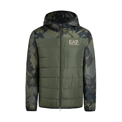 Emporio Armani EA7 Winter Camouflage Cotton Jacket - Army Green 6GPB02-PN28Z-1852