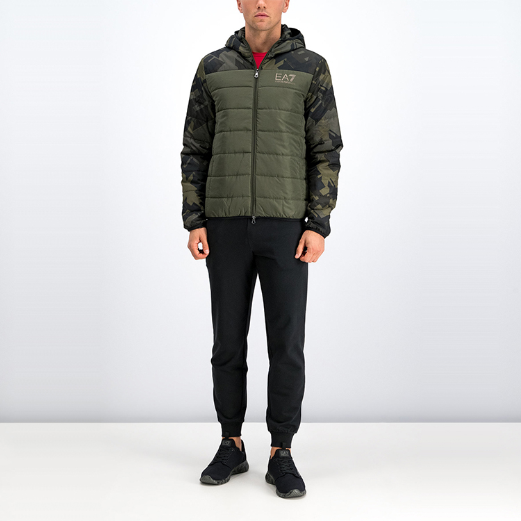 Sizing エンポリオアルマーニ EA7 冬用迷彩コットンジャケット - アーミーグリーン 6GPB02-PN28Z-1852