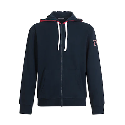 Emporio Armani EA7 Winter Fleece Hoodie Jacket Navy Blue 111784-9A571-00135