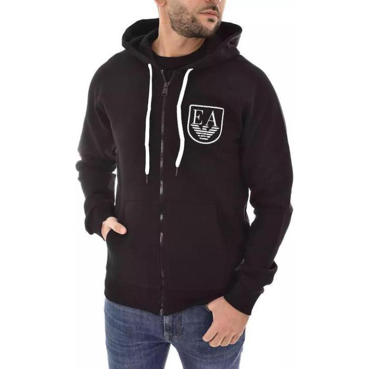 Lookbook Chaqueta con cremallera Emporio Armani EA Negra de Manga Larga. 111835-3R573-00020