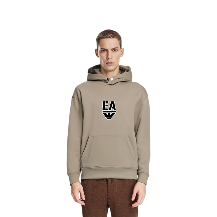 EMPORIO ARMANI EA FW22  Grey Logo Print Hoodie Long Sleeve Sweater. 6L1MC4-1JHSZ-137 圖 3