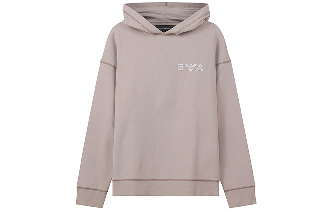 Buy EMPORIO ARMANI EA FW22  Logo Hoodie Beige 3L1MCK-1JXDZ-0135