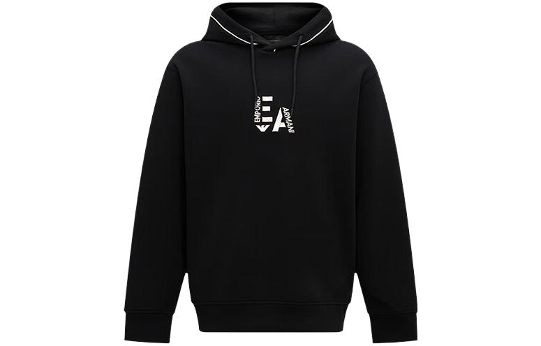 Emporio Armani EA FW23 Black Crewneck Logo Pullover Sweatshirt 6R1ME5-1JHSZ-00A3 圖 2