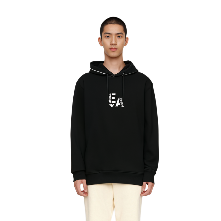 Emporio Armani EA FW23 Black Crewneck Logo Pullover Sweatshirt 6R1ME5-1JHSZ-00A3 圖 4