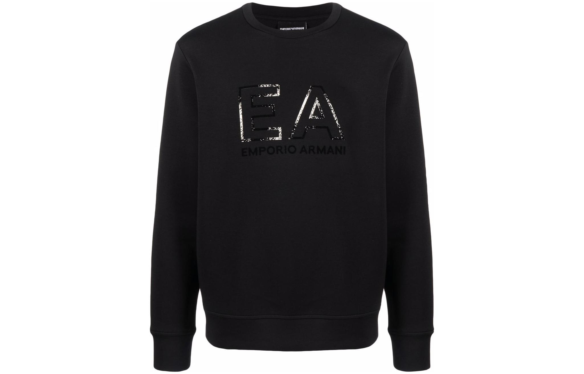 Emporio Armani EA Series Faded Logo Navy Blue Crewneck Sweatshirt SS22 3L1MFG-1JHSZ-09E8